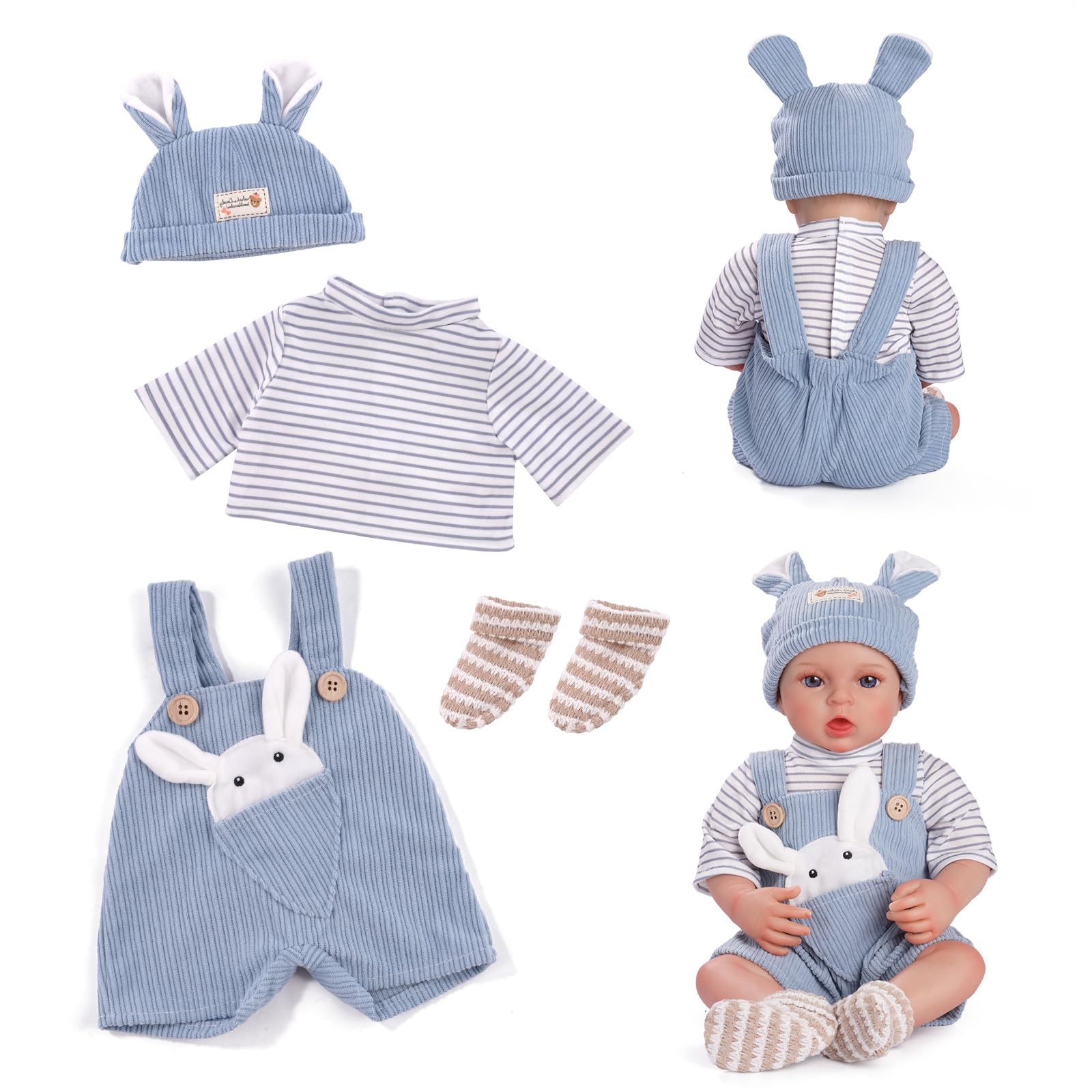 Amazon.com: BABESIDE 4-Piece Baby Doll Clothes for 15-18 Inch Amazon.com: BABESIDE 4-Piece Baby Doll Clothes for 15-18 Inch